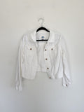 OLD NAVY White Denim Jean Jacket size Medium