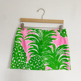 Lilly Pulitzer Tate Skirt Pink Pout Pineapple Size 6