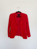 Banana Republic Red Boyfriend Blazer size 4