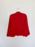 Banana Republic Red Boyfriend Blazer size 4