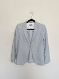 Tommy Hilfiger Linen Blue Blazer size 6