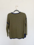 J. CREW Wool Olive Sweater Small
