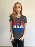 Adidas USA Performance Tee Small