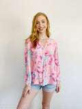 Lilly Pulitzer Stacey Silk Top Medium