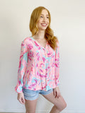 Lilly Pulitzer Stacey Silk Top Medium
