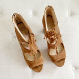 Vince Camuto Leather Suede Chunky Heels 9.5