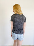Forever 21 Grey Henley Tee Small