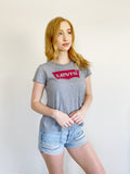 Levi's Logo Gray Tee Fitted Medium