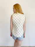 Simply Southern Pineapple Puffer Vest NWT Medium