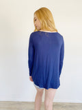 Old Navy Long Sleeve Navy Top Small