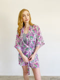Forever 21 Sheer Kimono Floral Robe Small
