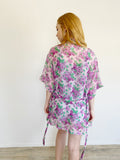 Forever 21 Sheer Kimono Floral Robe Small