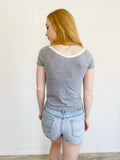 We The Free People Cotton Crop Tee XS