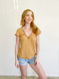 We The Free People Short Sleeve Top Small