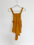 Molly Green Linen tie front Tank Top Small