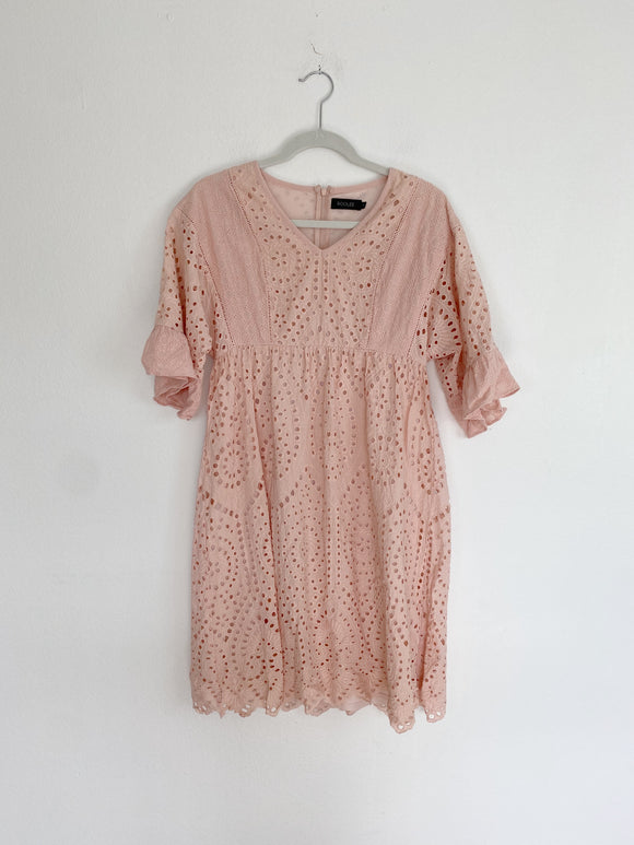 ROOLEE Eyelet Pink Dress size Small