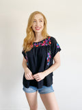See and Be Seen Embroidered Blouse Medium