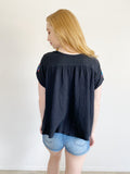 See and Be Seen Embroidered Blouse Medium