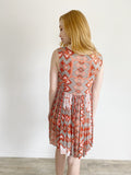 Free People High Low Aztec Printed Button Dress