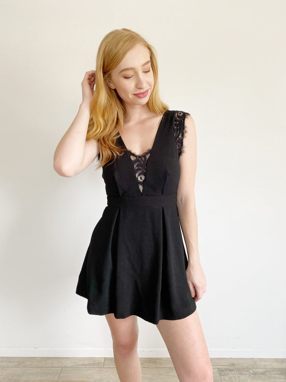 BCBG Lace Little Black Dress Size 4