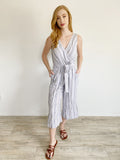 GAP Pinstripe Linen Jumper NWT XS