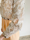 RICHILENE New York Vintage Beaded Formal Gown