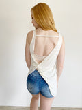 Haute Hippie Open Back Tank Top Small