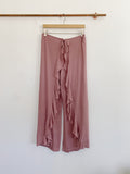 Vanilla Star Ruffle Mauve Palazzo Pants NWT Large