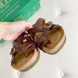Eastland Sable Thong Leather Sandals 6