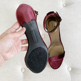 Bandolino Velvet Madia Wine Strap Heels New 6