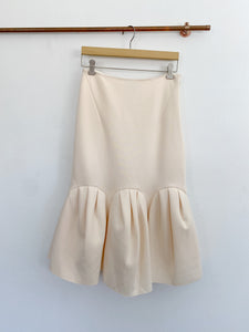 ASOS DESIGN Midi Formal Prom Cream Skirt NWT size 8