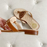 Vince Camuto Braida Quilted Leather Thong Sandals 6
