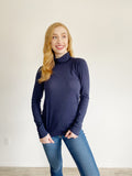 J. Crew the Navy Cotton Tissue Turtleneck Medium