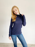 J. Crew the Navy Cotton Tissue Turtleneck Medium