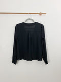 Forever 21 Black Button down Shirt NWT Small