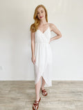 LUSH All White High Low Dress Small
