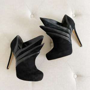 Alejandro Ingelmo Origami Collar Heeled Booties 38