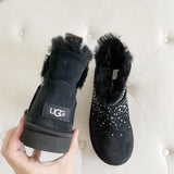UGG Classic Galaxy Bling Mini Boot Lamb Fur New 8