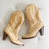 Zodiac Vintage Leather Western Boots 7.5