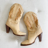Zodiac Vintage Leather Western Boots 7.5