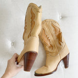 Zodiac Vintage Leather Western Boots 7.5