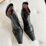 Paciotti Leather Pointed Toe Boots 37.5
