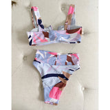 Aerie Two Piece Swim Set Hi Cut Cheeky