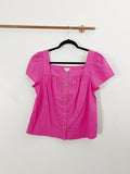 J. CREW Pink Button Blouse NWT size Small