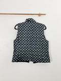 LOFT Ann Taylor Polka Down Puffer Vest Medium