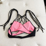 PINK by Victoria's Secret Black Wrap Bikini Top XS