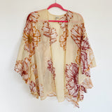 Versona Floral Sheer Kimono Small