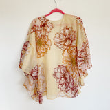 Versona Floral Sheer Kimono Small