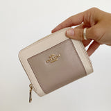 Coach Leather Snap Two-toned Wallet
