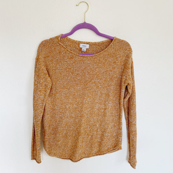 Old Navy Mustard Lightweight Knit Sweater Small